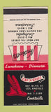 Matchbook Cover - Northcott's Restaurant Los Angeles Pasadena CA 30 Strike