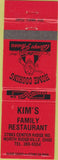 Matchbook Cover - Kim's Restaurant North Ridgeville OH
