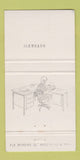 Matchbook Cover - Webster Stationery Office Systems Woodstock ON 30 Strike