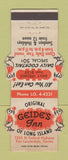 Matchbook Cover - Geide's Inn Fort Lauderdale FL Contour