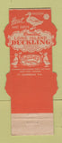 Matchbook Cover - Geide's Inn Fort Lauderdale FL Contour