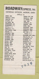 Matchbook Cover - Roadway Express Trucking Akron OH 30 Strike