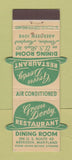 Matchbook Cover - Green Derby Restaurant Aberdeen MD Contour