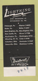 Matchbook Cover - Lighting Express Trucking Pittsburgh PA 30 Strike