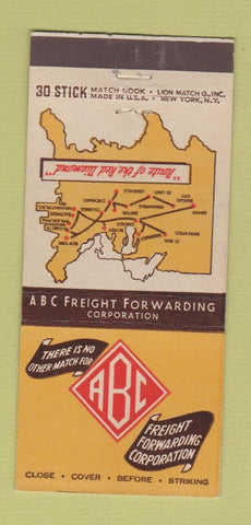 Matchbook Cover - ABC Trucking Freight 30 Stick
