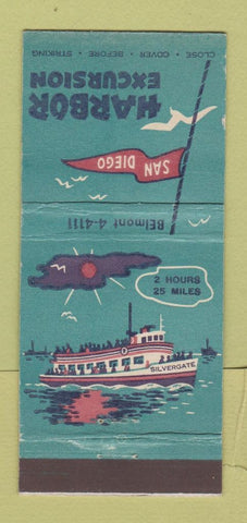 Matchbook Cover - San Diego CA Harbor Excursion Cruise 30 Stick