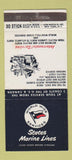 Matchbook Cover - States Marine Lines Cargo Shipping 30 Stick
