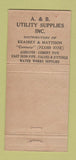 Matchbook Cover - A&B Pipe & Supply Miami FL 30 Strike