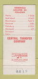 Matchbook Cover - Central Transfer Trucking Peoria IL WEAR 30 Strike