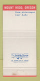 Matchbook Cover - Union Pacific Railroad Mount Hood OR 30 Strike