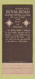 Matchbook Cover - Howard Inches Royal Road Resort Hotel Nogales AZ 30 Strike