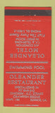 Matchbook Cover - Oleander Motel Eunice LA 30 Strike