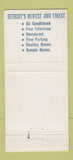 Matchbook Cover - Diplomat Motel Detroit MI 30 Strike
