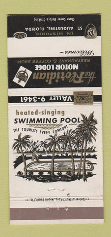 Matchbook Cover - Floridian Motor Lodge St Augustine FL 30 Strike