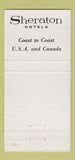 Matchbook Cover - Sheraton Hotel Philadelphia PA Indian Queen 1957 30 Strike