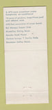 Matchbook Cover - Americana Hotel Miami Beach FL Medallion Room 30 Strike