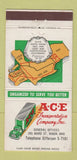 Matchbook Cover - Ace Trucking Transport Akron OH 30 Strike