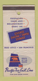 Matchbook Cover - Pacific Far East Line Freight San Francisco CA 30 Stick