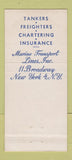 Matchbook Cover - Marine Transport Lines Freight 21 Strike Feature