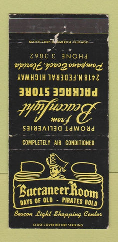 Matchbook Cover - Buccaneer Room Pompano Beach FL WEAR 30 Strike