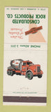 Matchbook Cover - Consolidated Rock Products Concrete 30 Strike