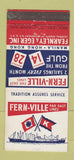 Matchbook Cover - Fern Ville Lines Freight Cruise 21 Strike Feature