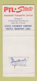 Matchbook Cover - PTL States Steamship Freight 30 Strike