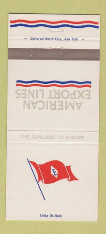 Matchbook Cover - American Export Lines freight 30 Strike