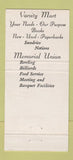 Matchbook Cover - North Dakota State Bison Fargo ND 30 Strike