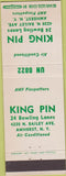Matchbook Cover - King Pin Bowling Amherst NY AMF