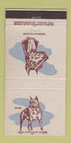 Matchbook Cover - Superior Match Dogs Boxer Doberman Pinscher  30 Strike