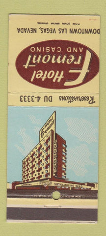 Matchbook Cover - Hotel Fremont Casino Las Vegas NV 30 Strike