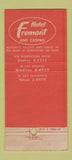 Matchbook Cover - Hotel Fremont Casino Las Vegas NV 30 Strike