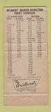 Matchbook Cover - Belmont Manor Hotel Bermuda WEAR 30 Strike