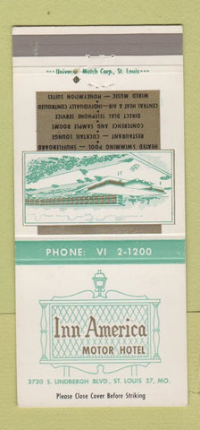 Matchbook Cover - Inn America Motor Hotel St Louis MO 30 Strike