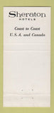 Matchbook Cover - Sheraton Hotel Philadelphia PA girlie 1957 30 Strike