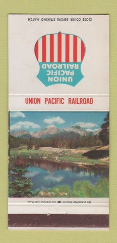 Matchbook Cover - Union Pacific Railroad Rocky Mountain National Park 30 Strike