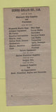 Matchbook Cover - Schou Gallis Ship Supply San Francisco CA WEAR 30 Strike