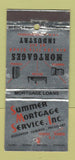 Matchbook Cover - Summer Mortgage Service Newark Teaneck NJ WEAR 30 Stick