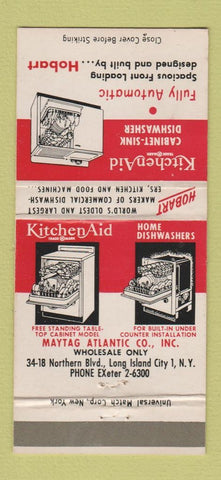 Matchbook Cover - Kitchen Aid Dishwasher Long Island City NY 30 Strike