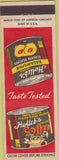 Matchbook Cover - Holleb's Coffee Peaches canned
