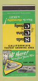 Matchbook Cover - Santa Clara County CA Tourism 30 Strike