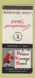 Matchbook Cover - Prince George Hotel New York City WEAR 30 Stick
