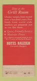 Matchbook Cover - Hotel Raleigh Richmond VA 21 Strike Feature