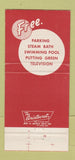 Matchbook Cover - Atlanta Cabana Motor Hotel Atlanta GA 30 Strike