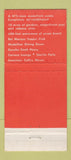 Matchbook Cover - Americana Hotel Miami Beach FL Carioca 30 Strike
