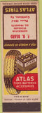 Matchbook Cover - Atlas Tires Cynthiana KY standard oil gas