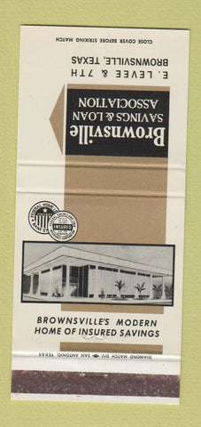 Matchbook Cover - Brownsville Savings and Loan TX 30 Strike