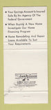 Matchbook Cover - Brownsville Savings and Loan TX 30 Strike