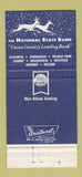 Matchbook Cover - National State Bank Elizabeth NJ Christmas 30 Strike